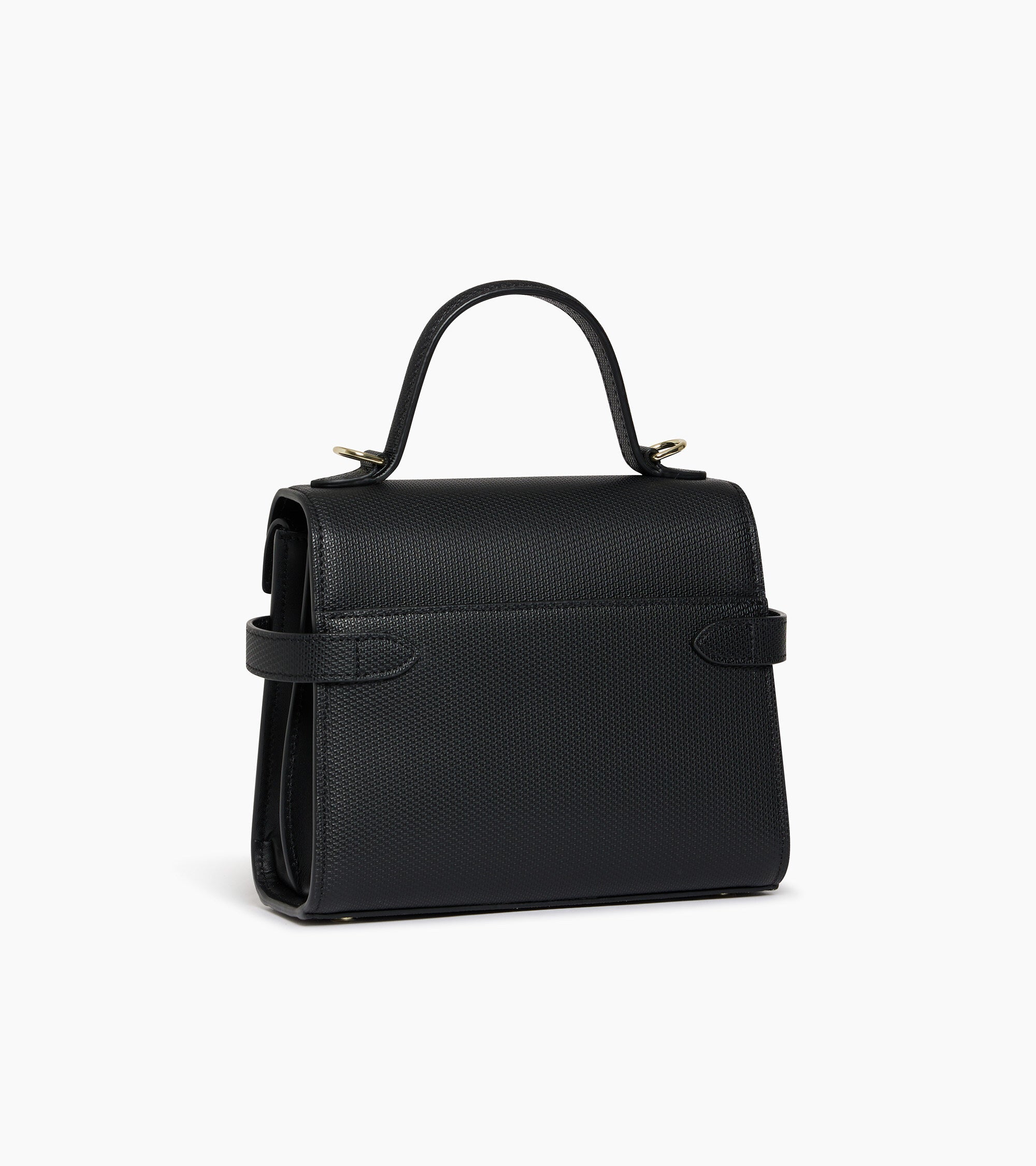 Kleine Handtasche Emilie aus T-Signaturleder mit Doppelklappe