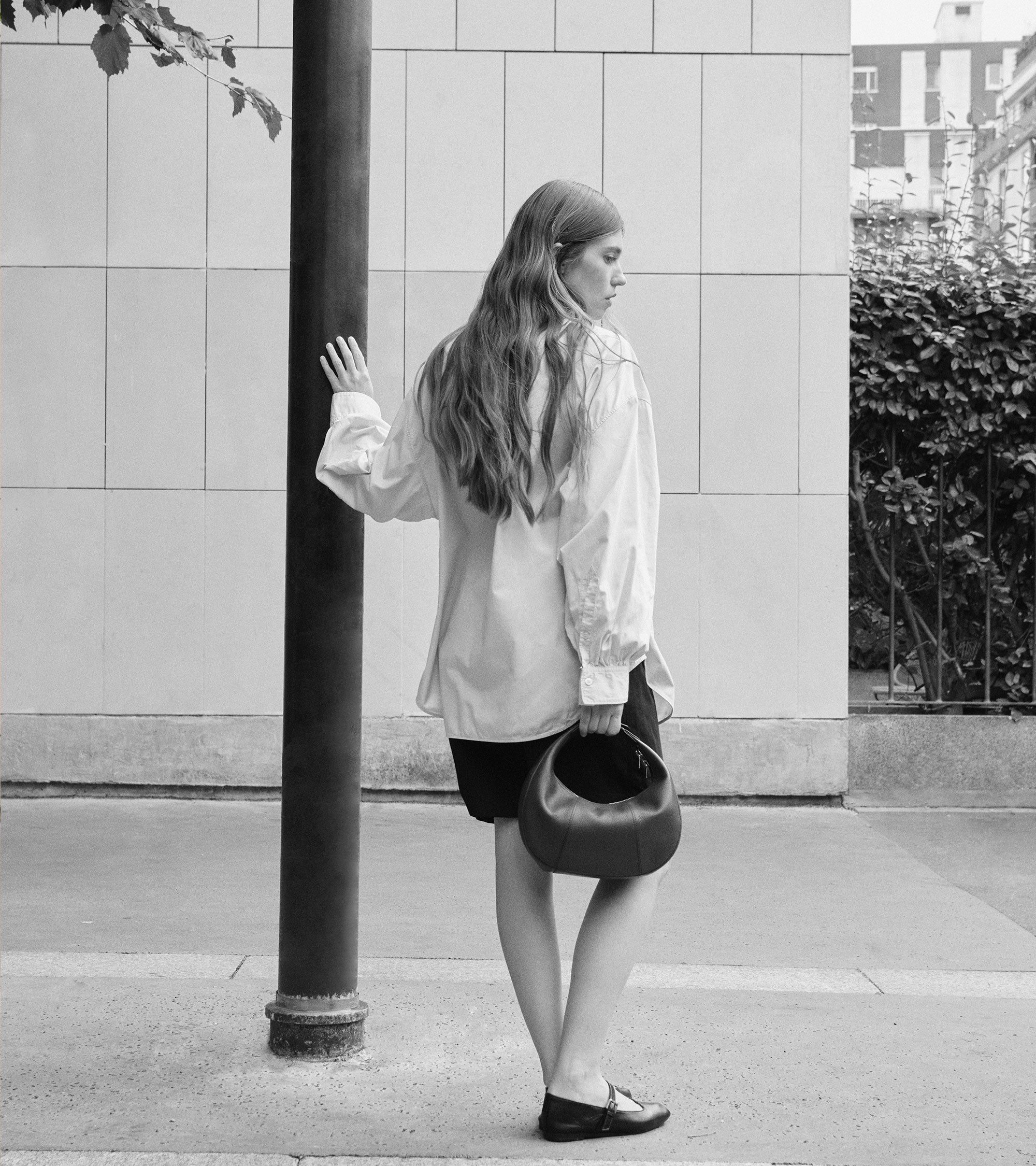 Petit sac hobo Juliette en cuir grainé