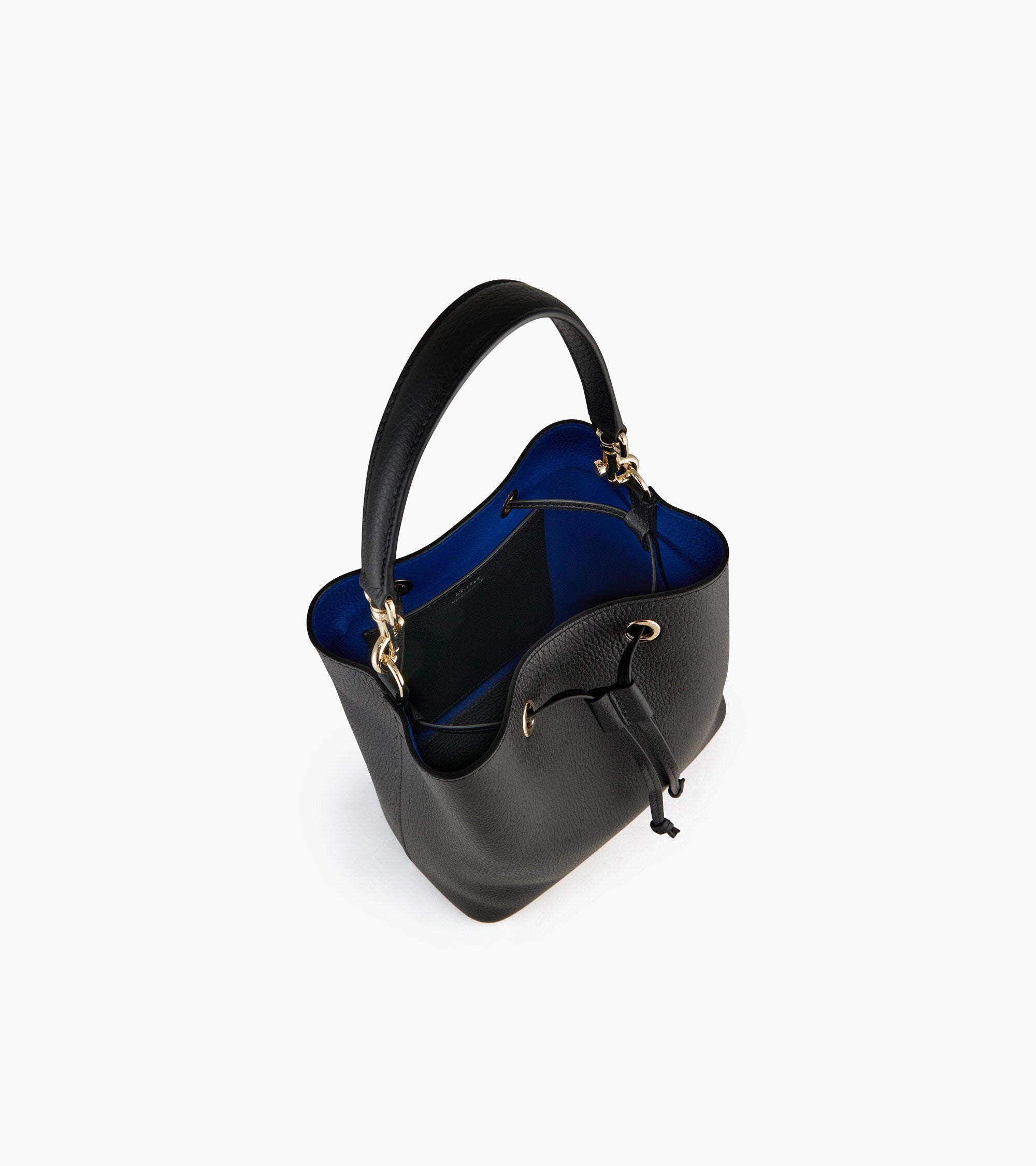 Bucket Bag Louise aus genarbtem Leder
