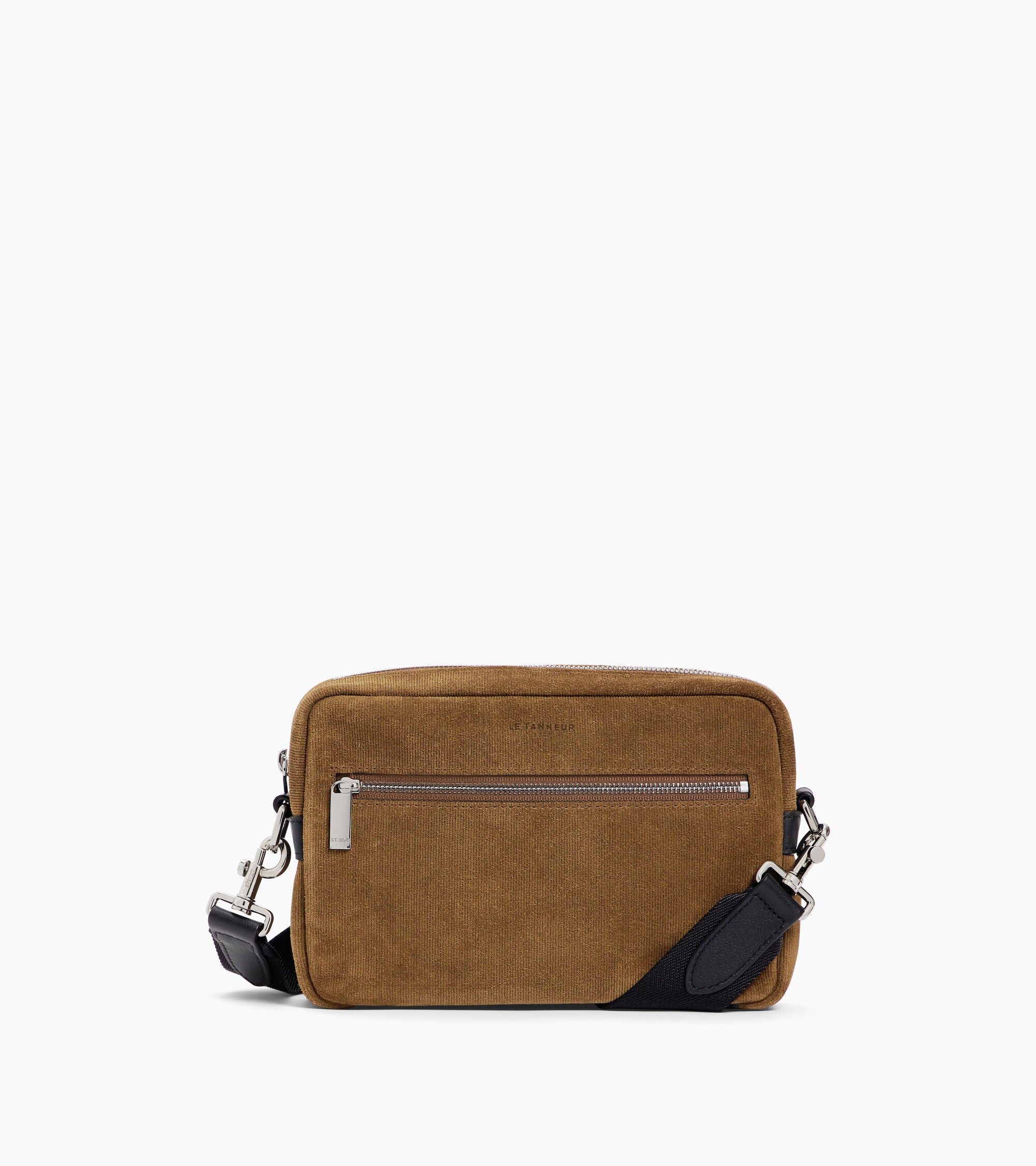 Bolso pequeño Emile en serraje con acabado en terciopelo repujado