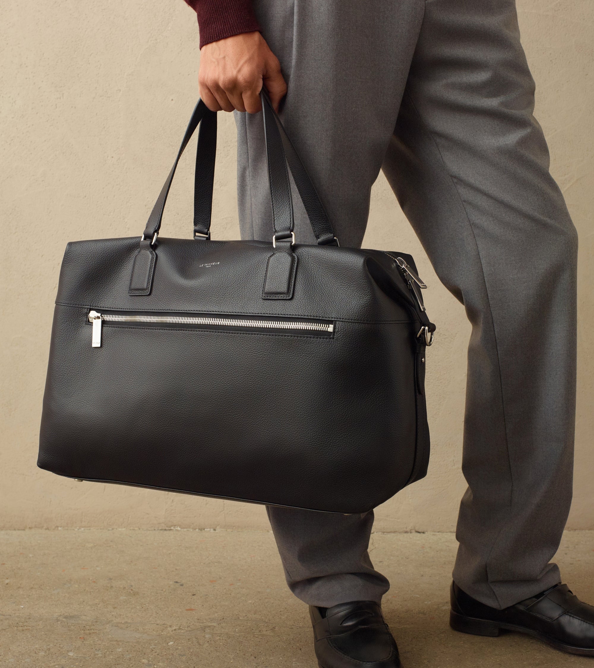 Sac de voyage 24h Emile en cuir grainé