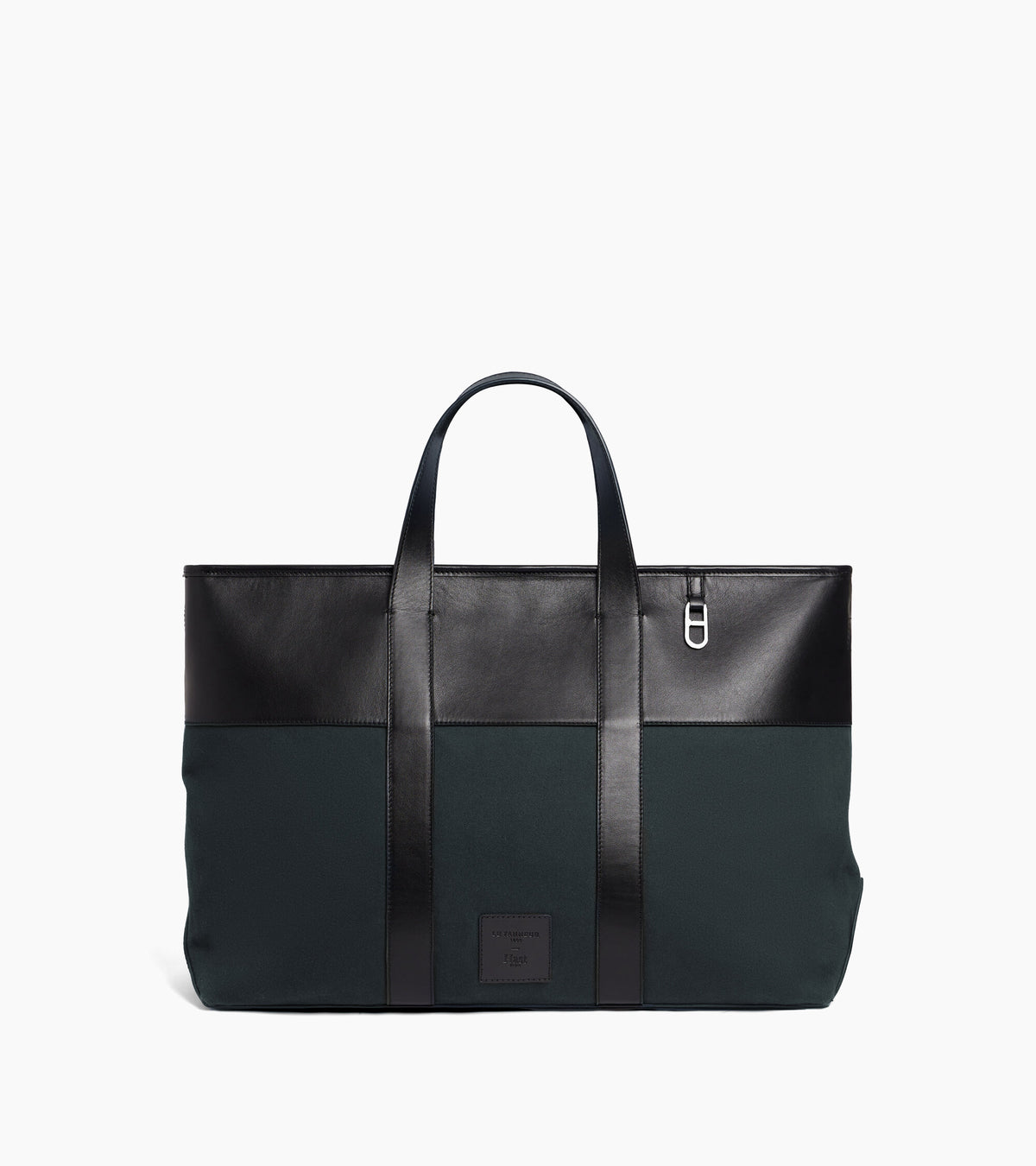 Shopper Le Tanneur x HAST zum Tragen in der Hand aus Glattleder und Baumwollstoff