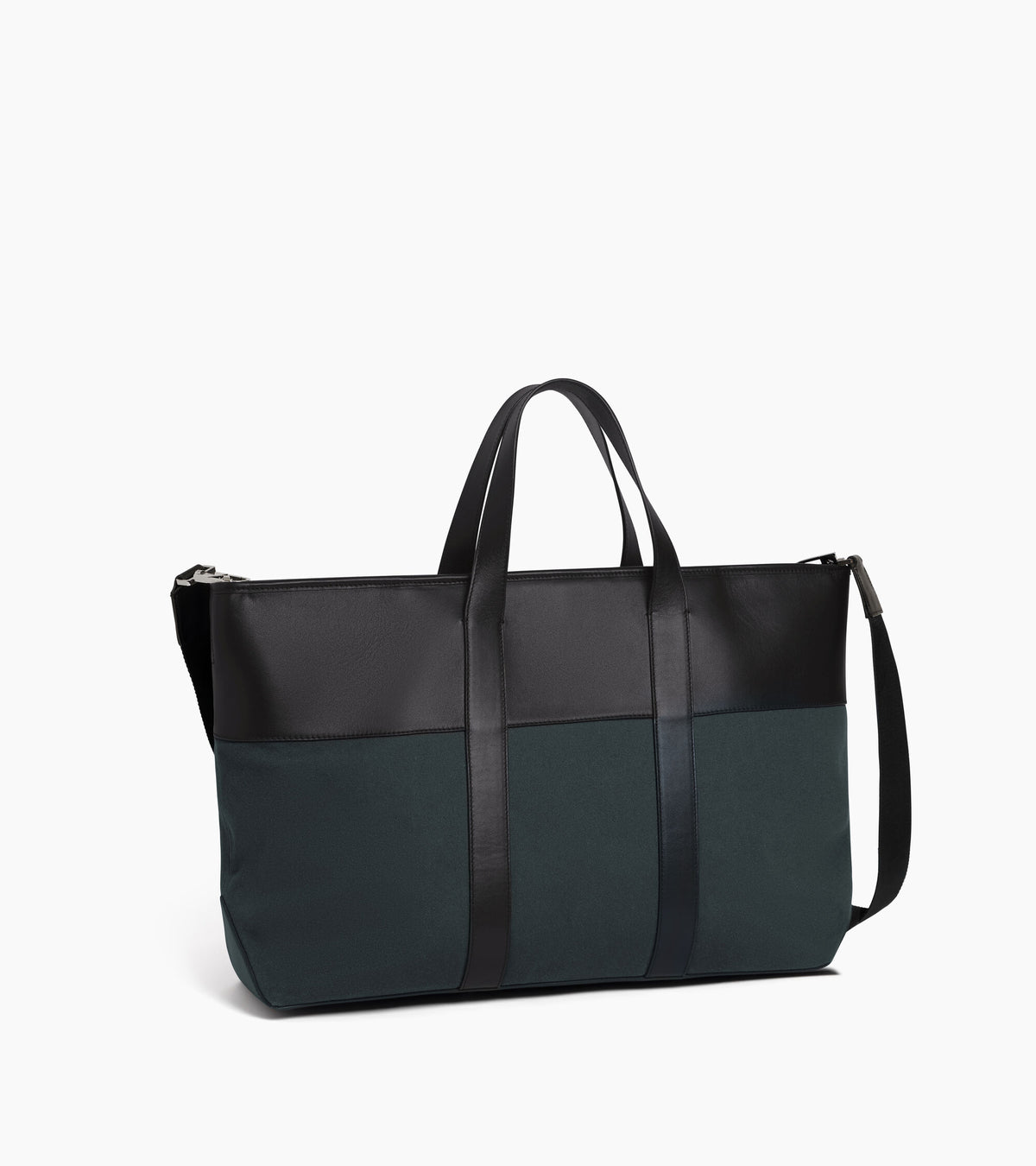Shopper Le Tanneur x HAST zum Tragen in der Hand aus Glattleder und Baumwollstoff