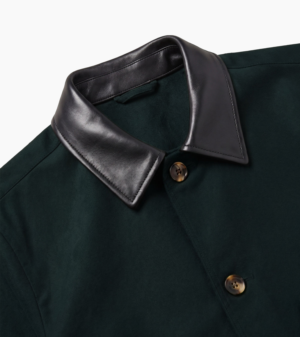 Jacke Le Tanneur x HAST aus Glattleder und Baumwollstoff