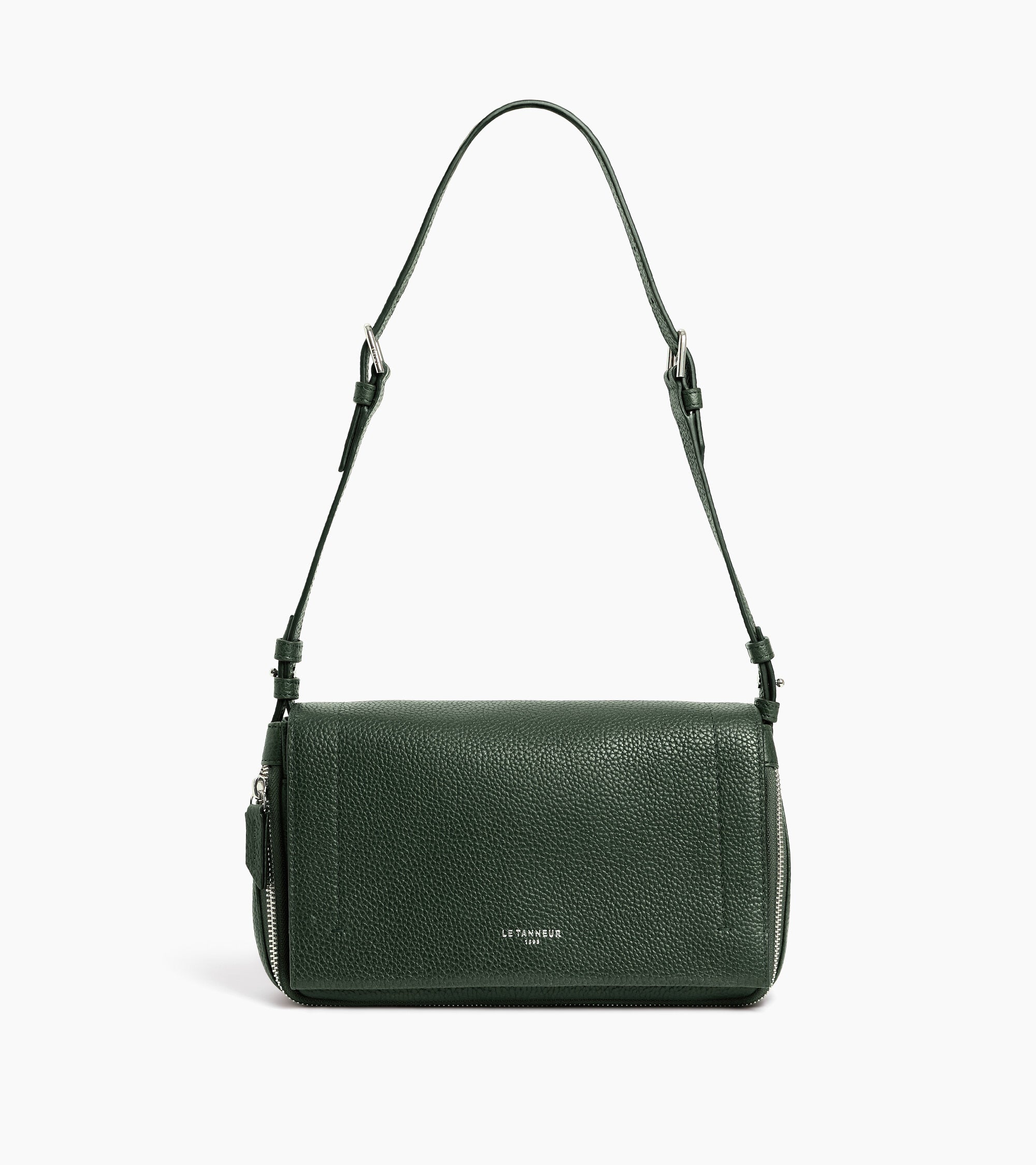 Bolso bandolera pequeño Aurore de cuero granulado