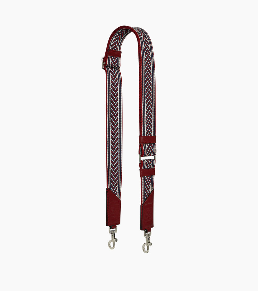 Adjustable striped shoulder strap