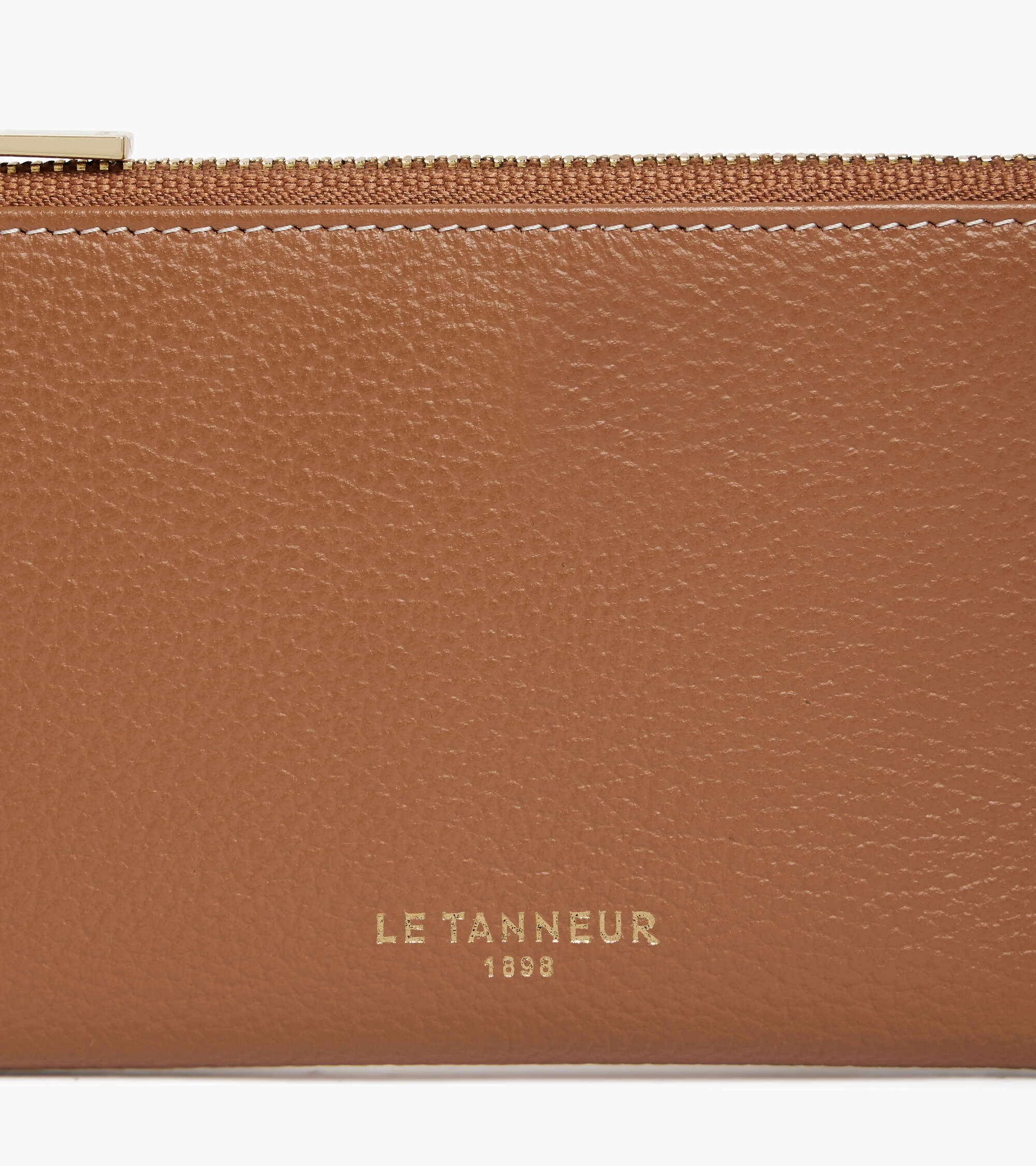 Etui clés zippé Albertine en cuir grainé
