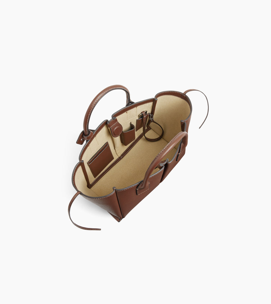 Petit sac à main Elena en cuir grainé