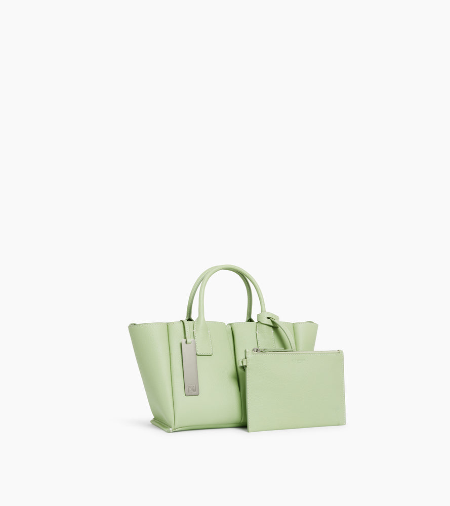 Kleine Elena-Handtasche aus genarbtem Leder