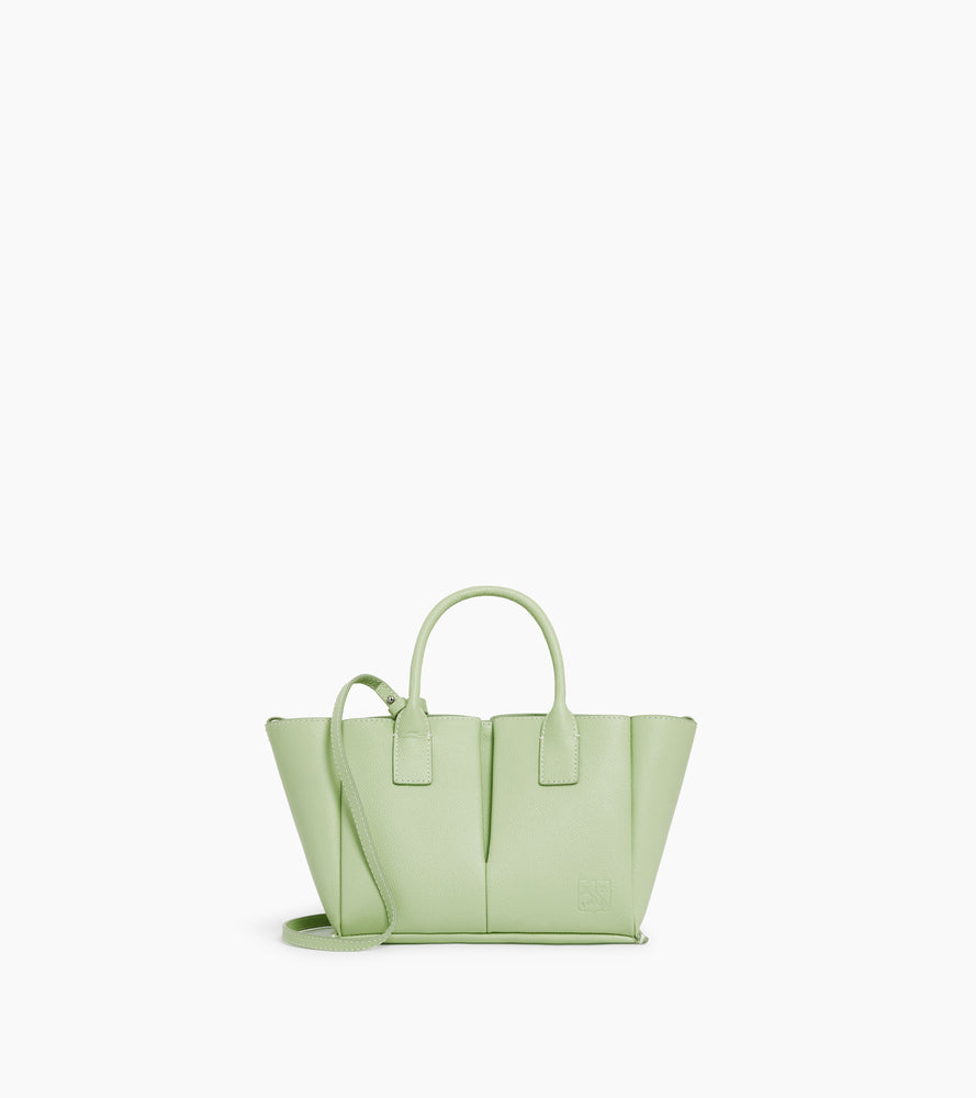 Kleine Elena-Handtasche aus genarbtem Leder