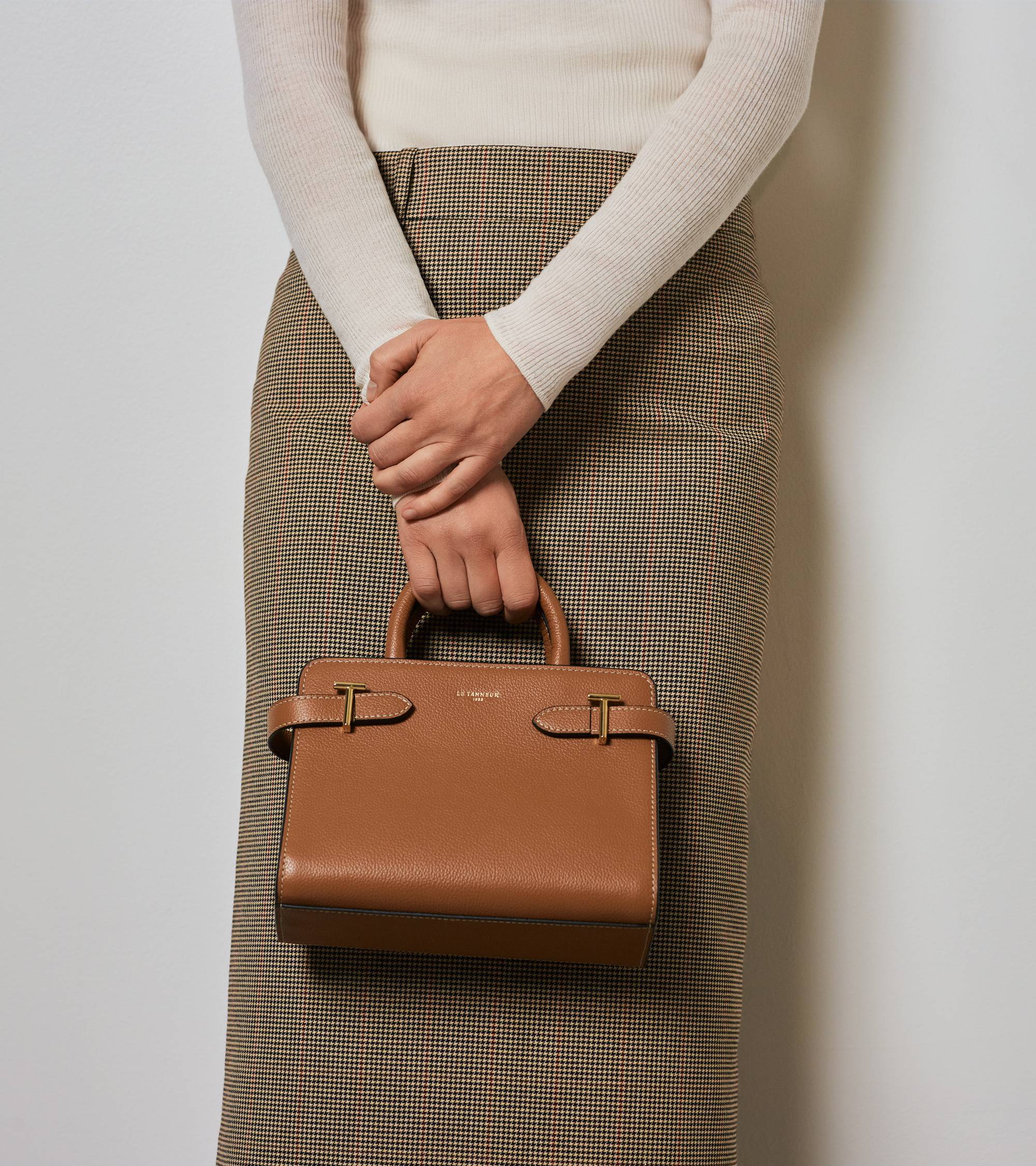 Petit sac à main Emilie en cuir grainé