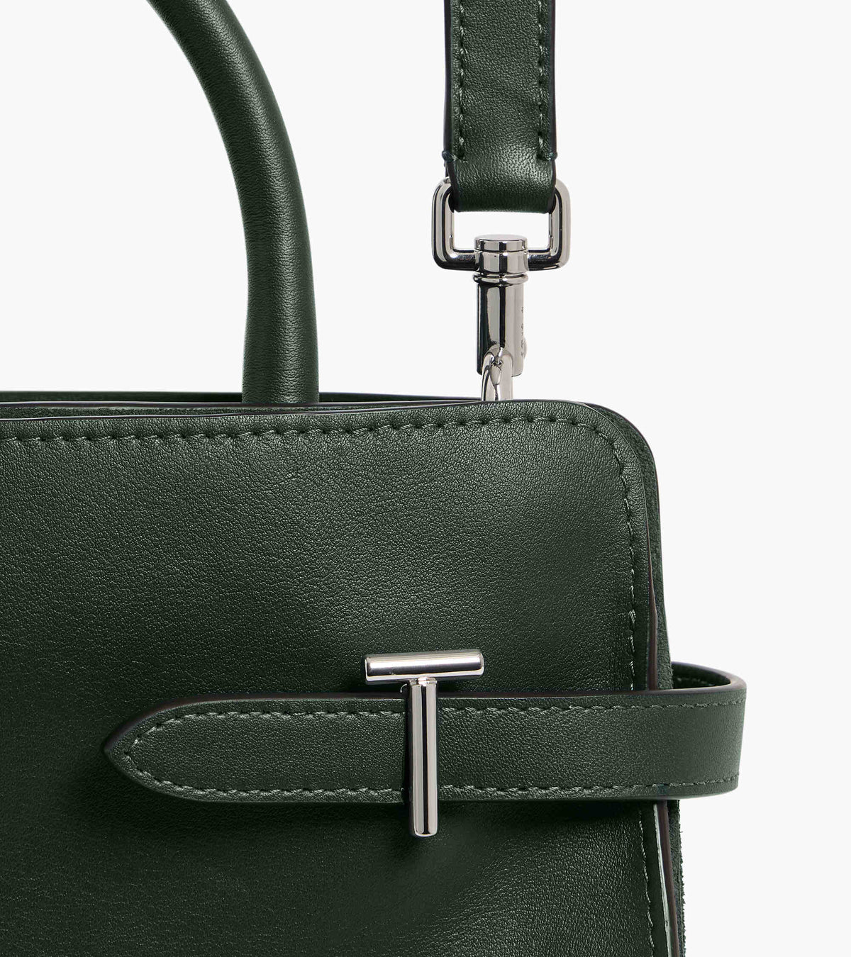 Emie medium handbag in smooth leather and suede split leather