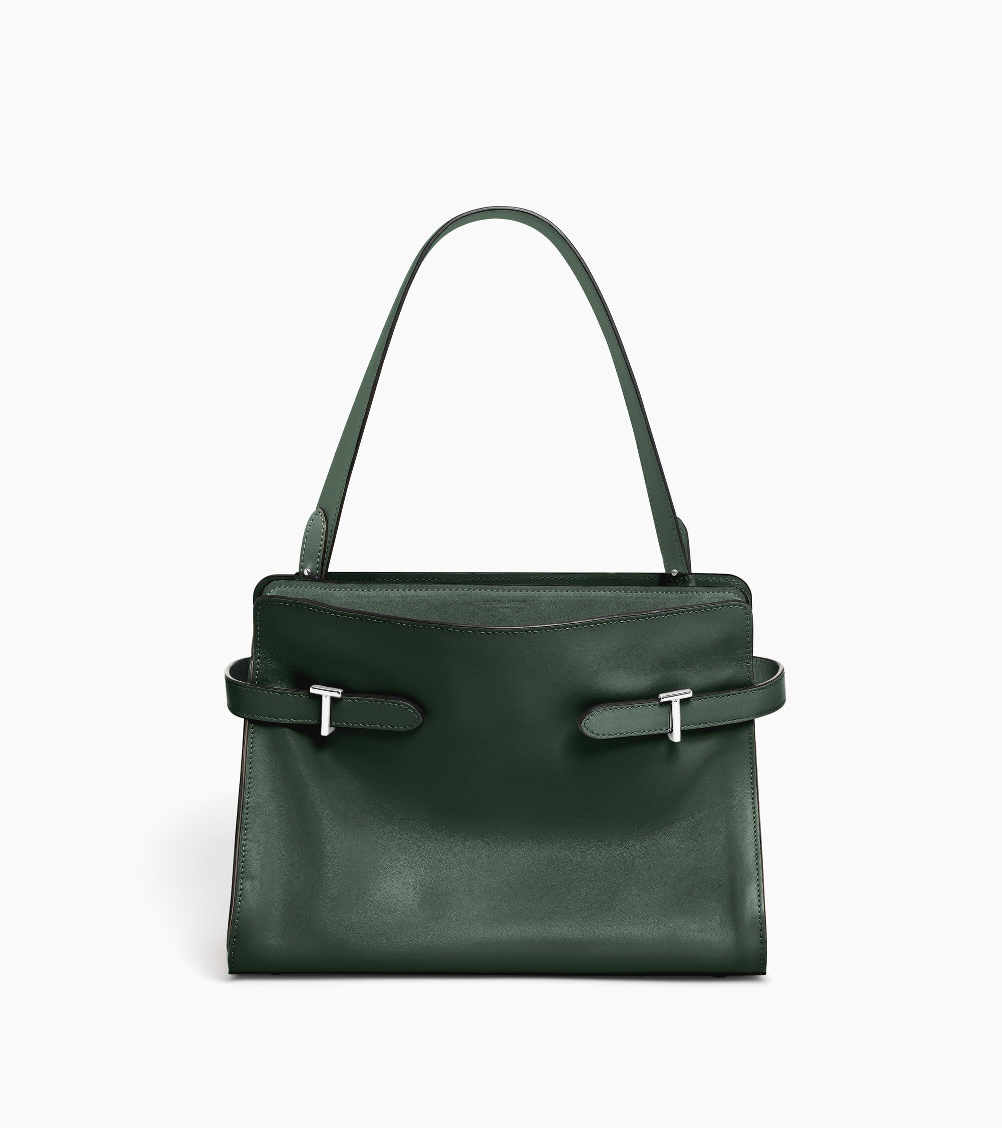 Große Handtasche Emie aus Glatt- und Nubukleder