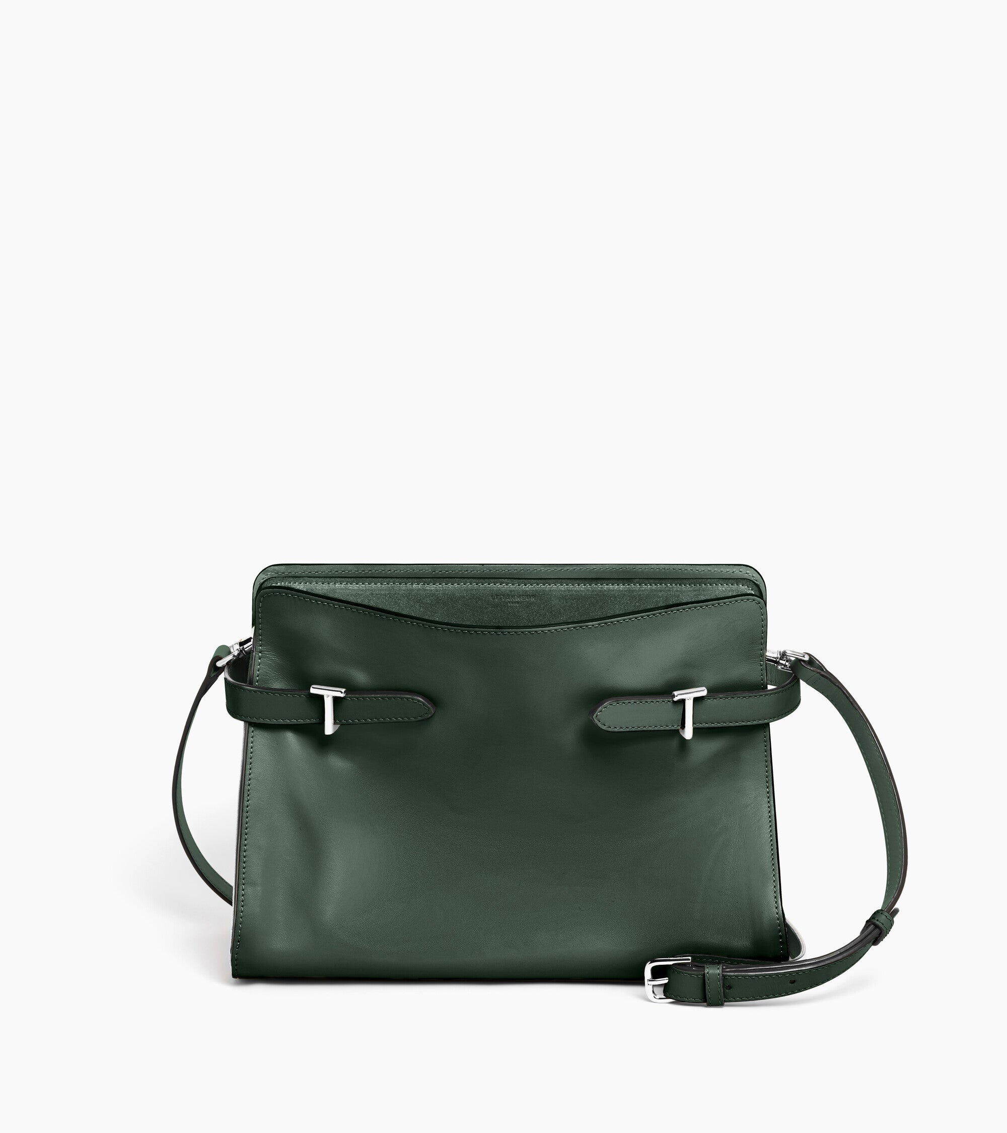 Große Handtasche Emie aus Glatt- und Nubukleder