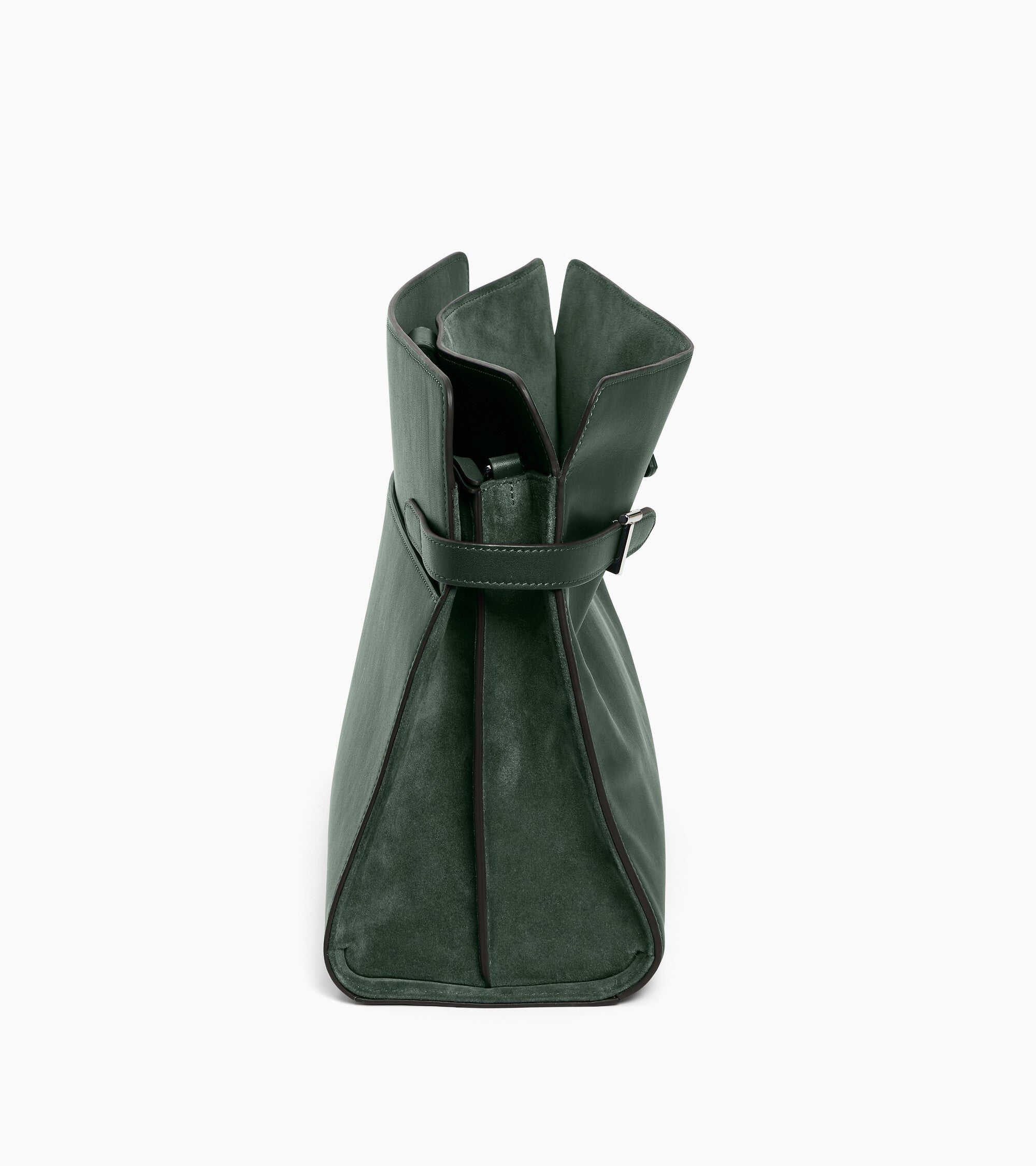 Maxi-Handtasche Emie aus Glatt- und Nubukleder