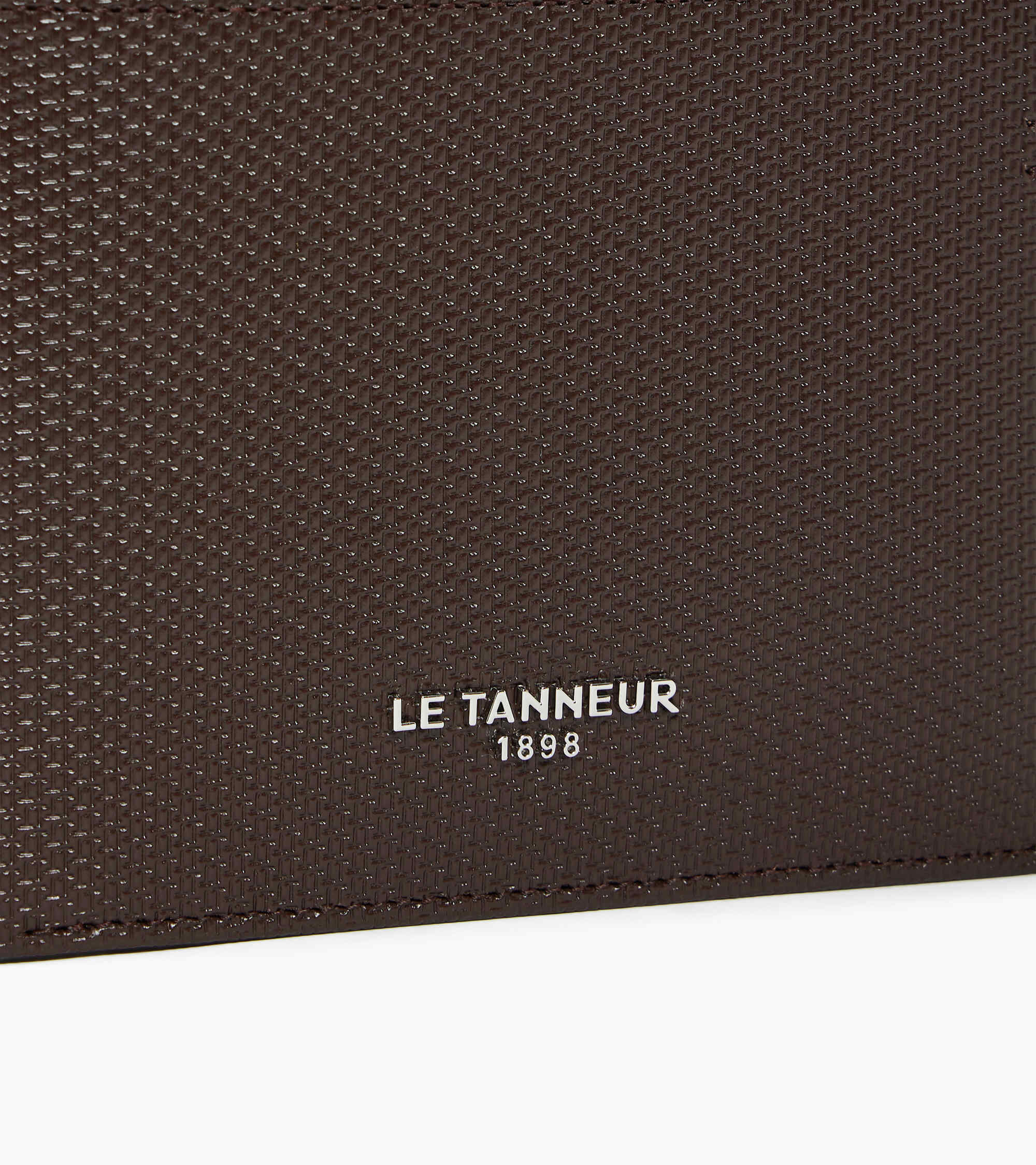 Lucien horizontal zipped wallet signature T leather
