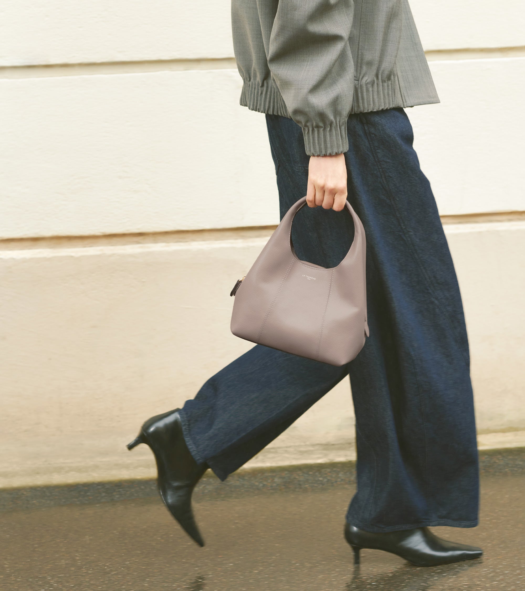 Kleine Handtasche Juliette aus genarbtem Leder