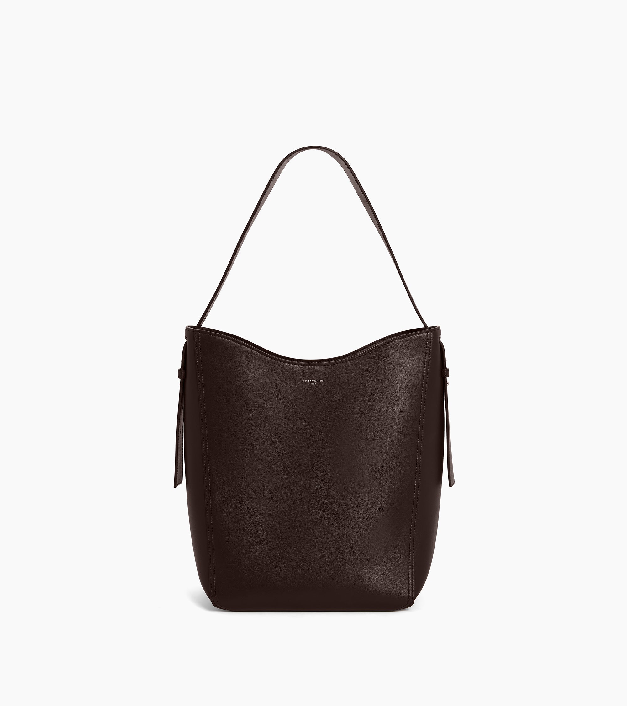 Mittelgroße Hobo-Tasche Céleste aus Glattleder