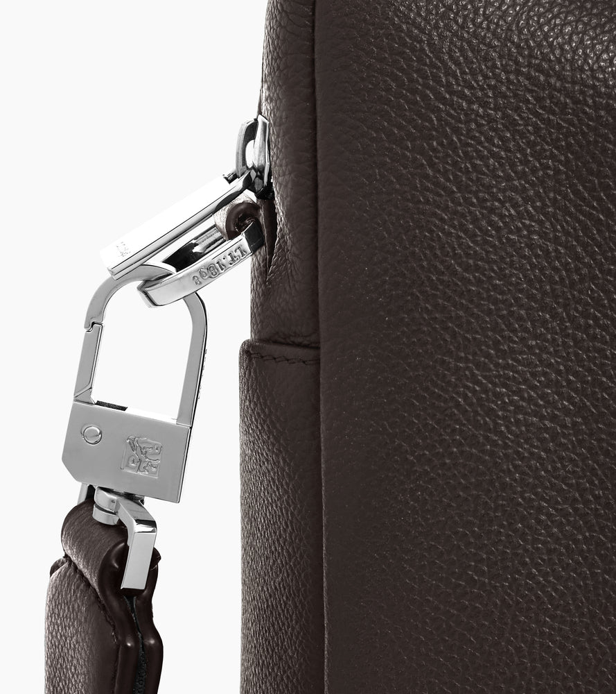 Porte documents 14" Marceau en cuir grainé petit modèle