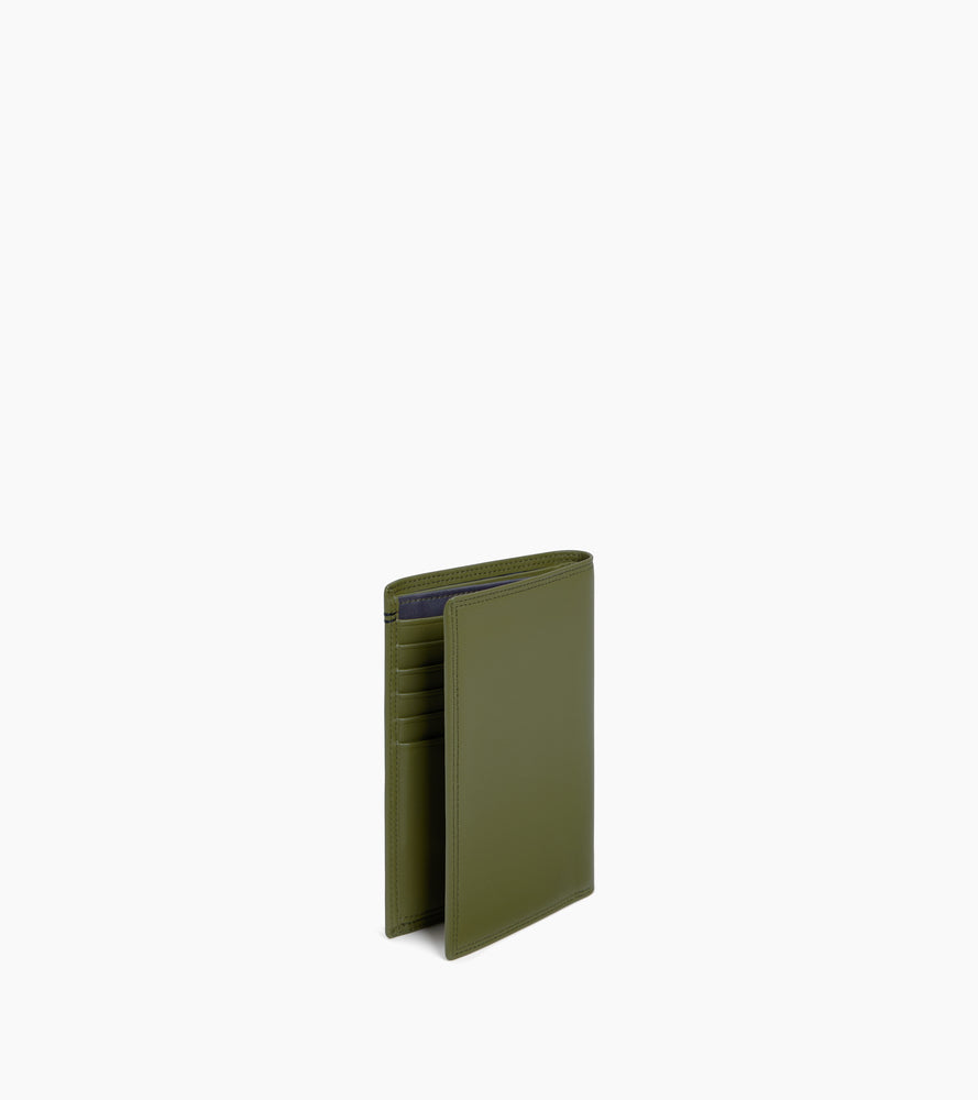 Martin large wallet with zipped pocket and 2 shutters in smooth leather