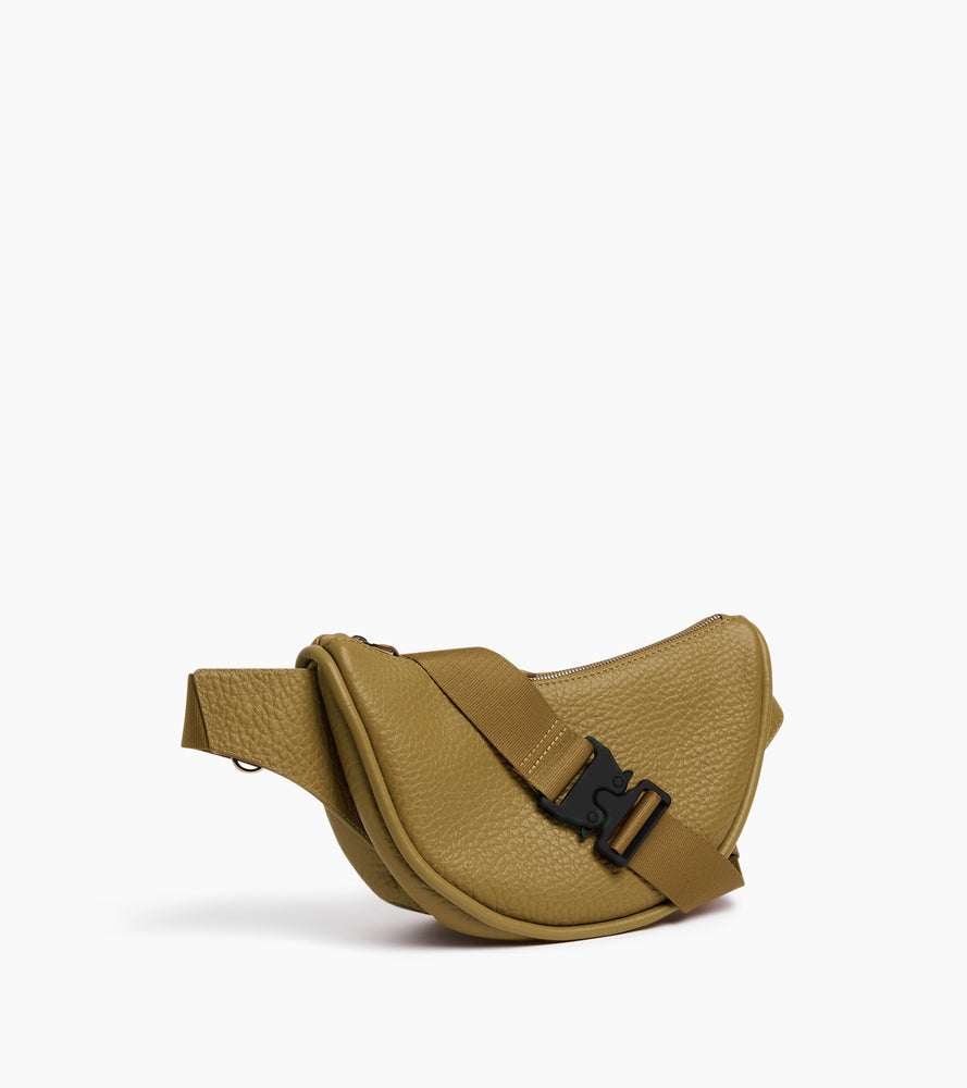 Sac banane Noah en cuir grain buffle et cuir lisse