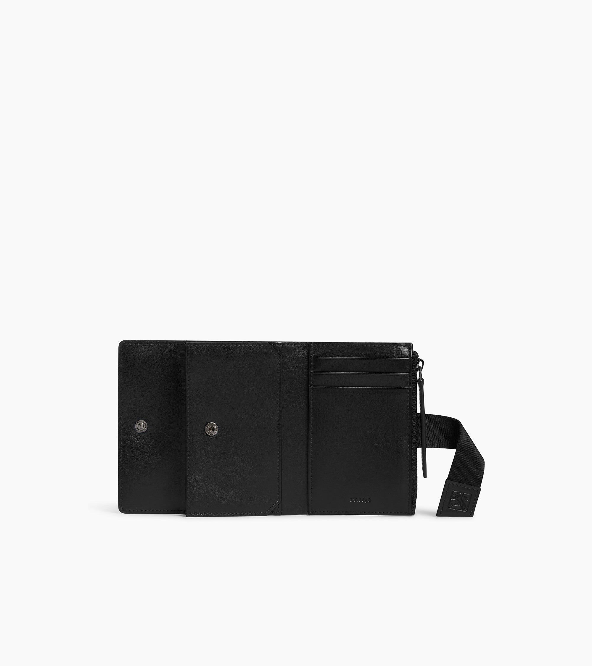 Porte cartes Noah en cuir grain buffle et cuir lisse