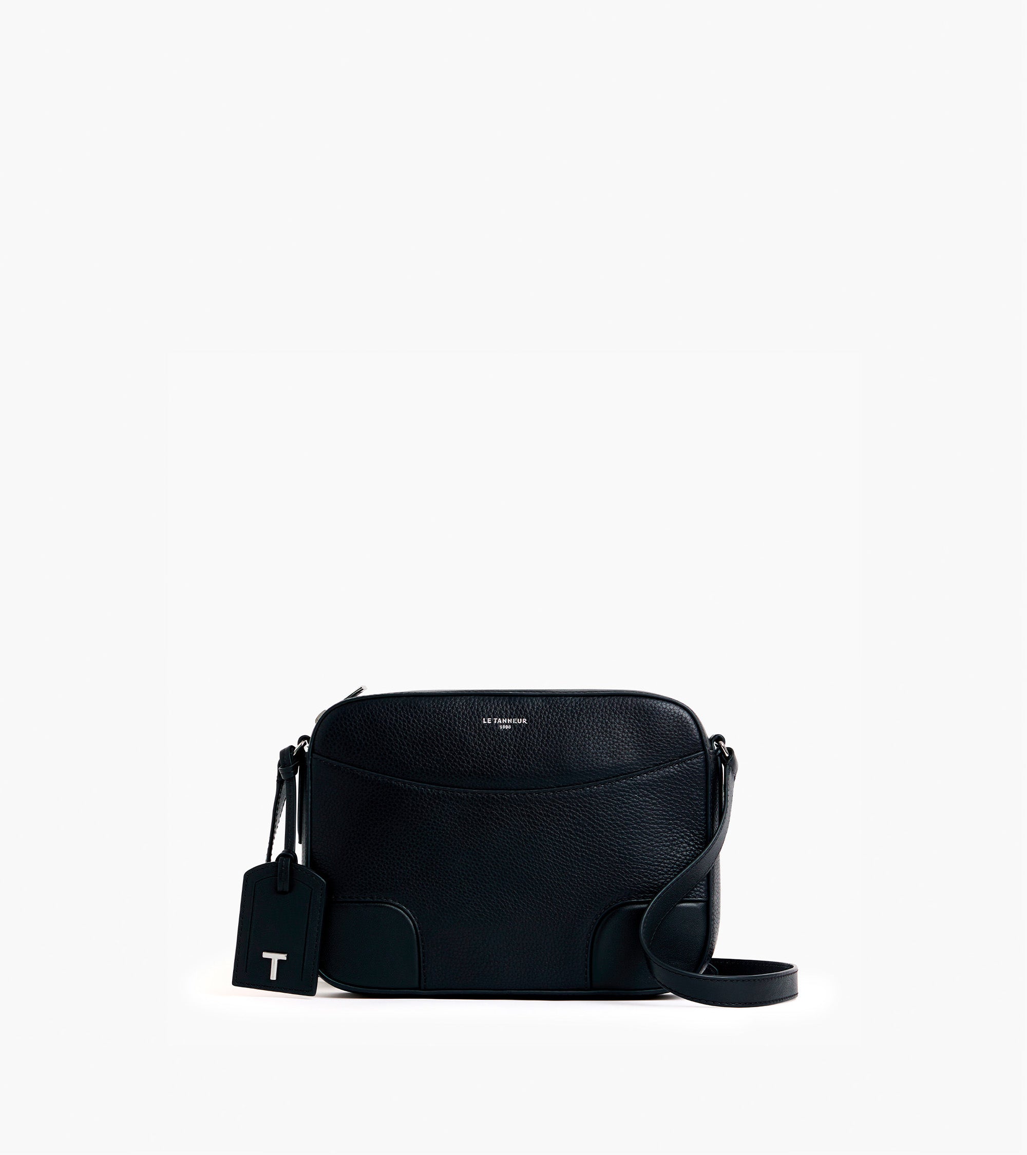 Romy medium smooth grained leather shoulder bag