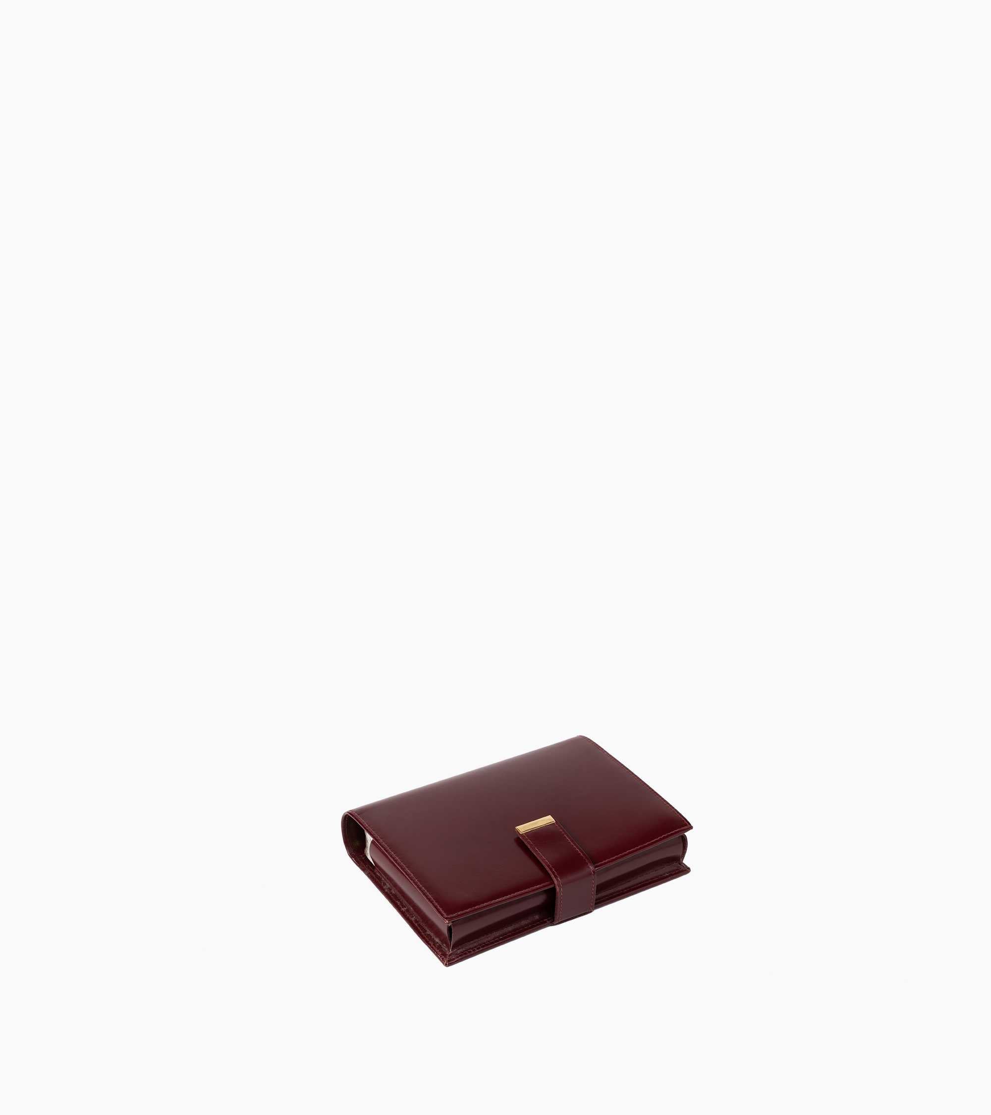 Etui jeux de cartes bridge petit modèle en cuir